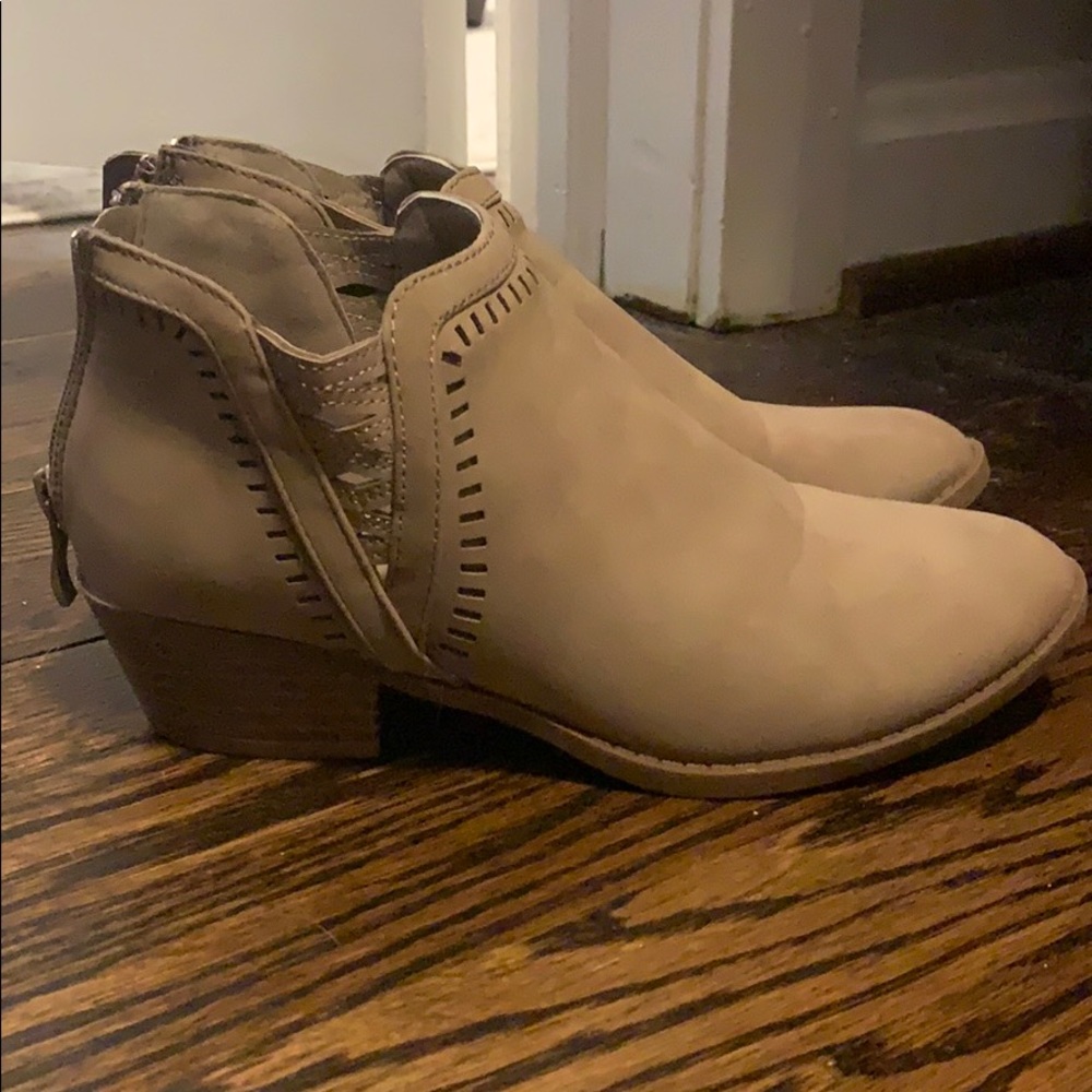 Tan booties